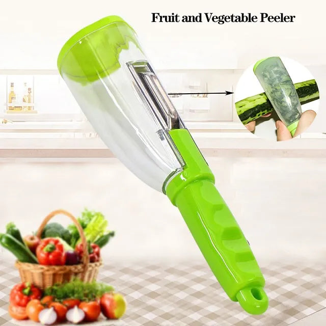 Fruit and Vegetable Peeler with Container DP