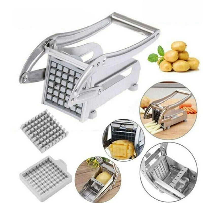 Stainless Steel Manual Potato Cutter French Fries Slicer Potato Chips