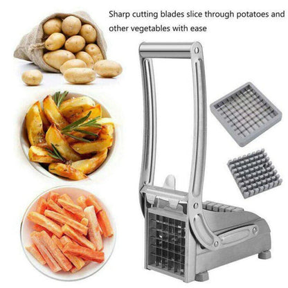 Stainless Steel Manual Potato Cutter French Fries Slicer Potato Chips