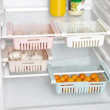 Pack of 5 Adjustable Fridge Storage Basket ( 5Pcs )