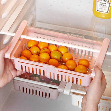 Pack of 5 Adjustable Fridge Storage Basket ( 5Pcs )